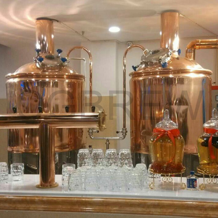 300L craft beer production line with fermenters with pressure vessel certificate