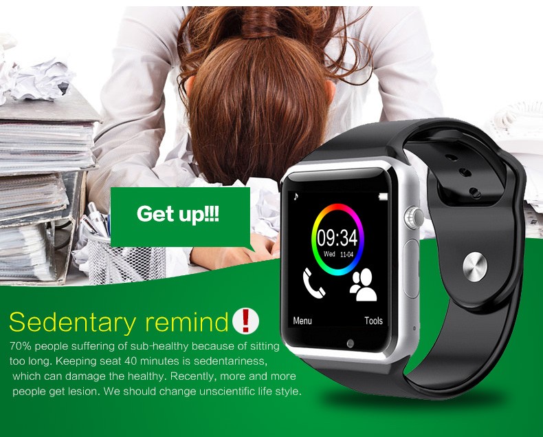 A1 Receive Phone Callsblood Pressure Oxygen ECG APP Information Download Bracelet