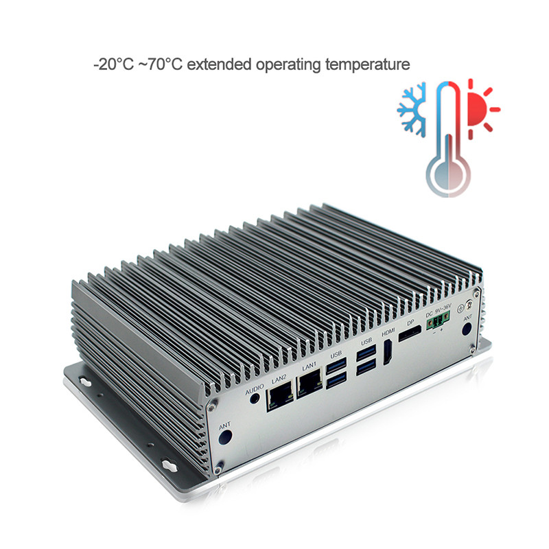 Fanless Industrial Embedded Box PC Customized J1900 Quad Core