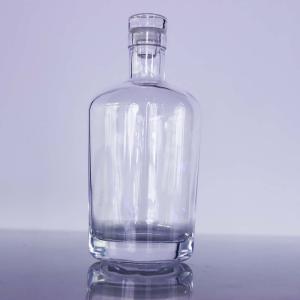 China 22mm Premium Whiskey Clear Vodka Bottle Full Coated Personalised wholesale