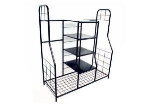 China Black Sturdy Steel Golf Equipment Storage Rack 9.4KG Anti UV Surface Painting wholesale