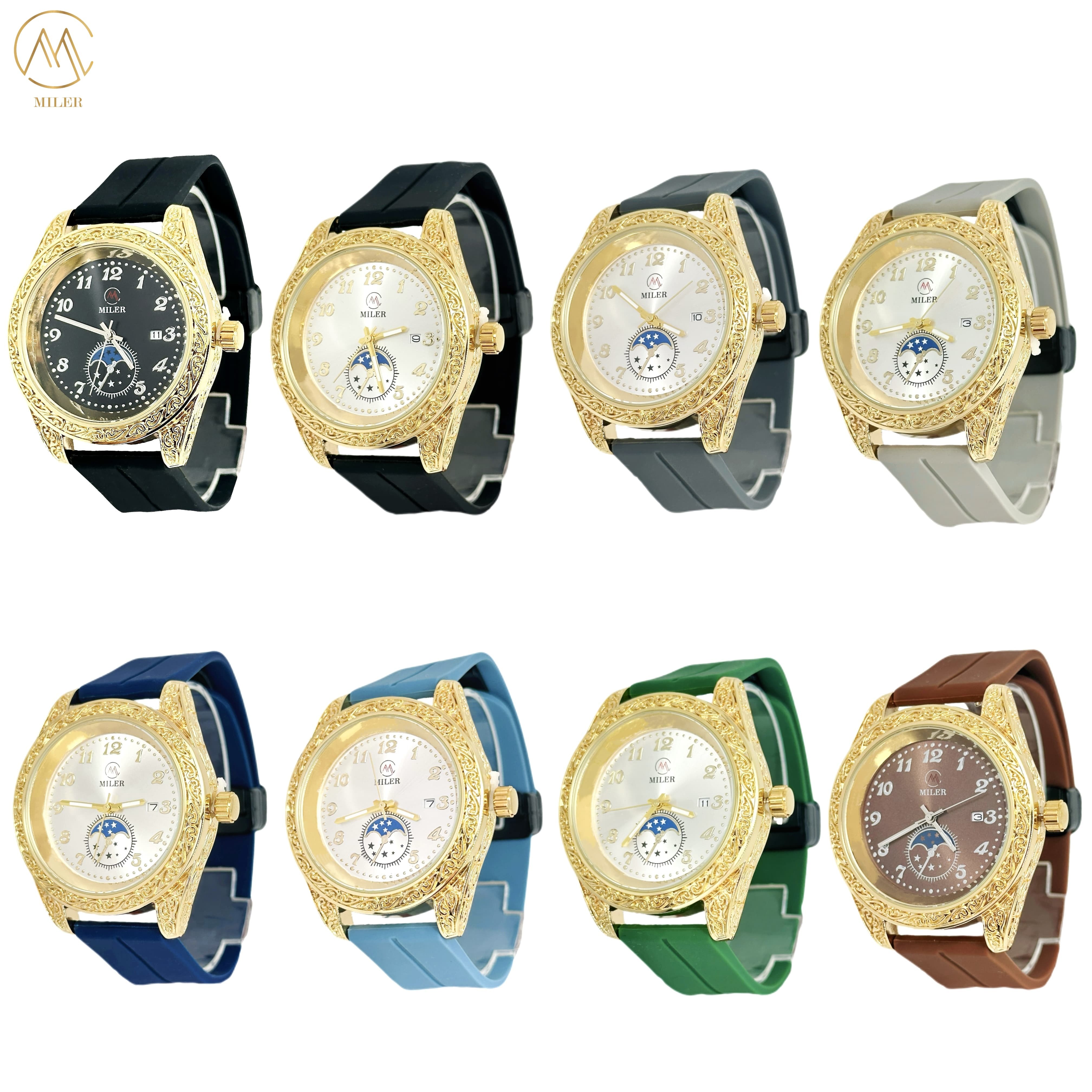 Factory Direct Sale Fashion Sports Silicone Strap Wristwatches
