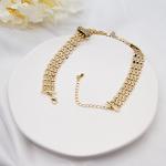 Name Initial Fashion Jewelry Necklaces Transparent Rhinestones Trending Beaded