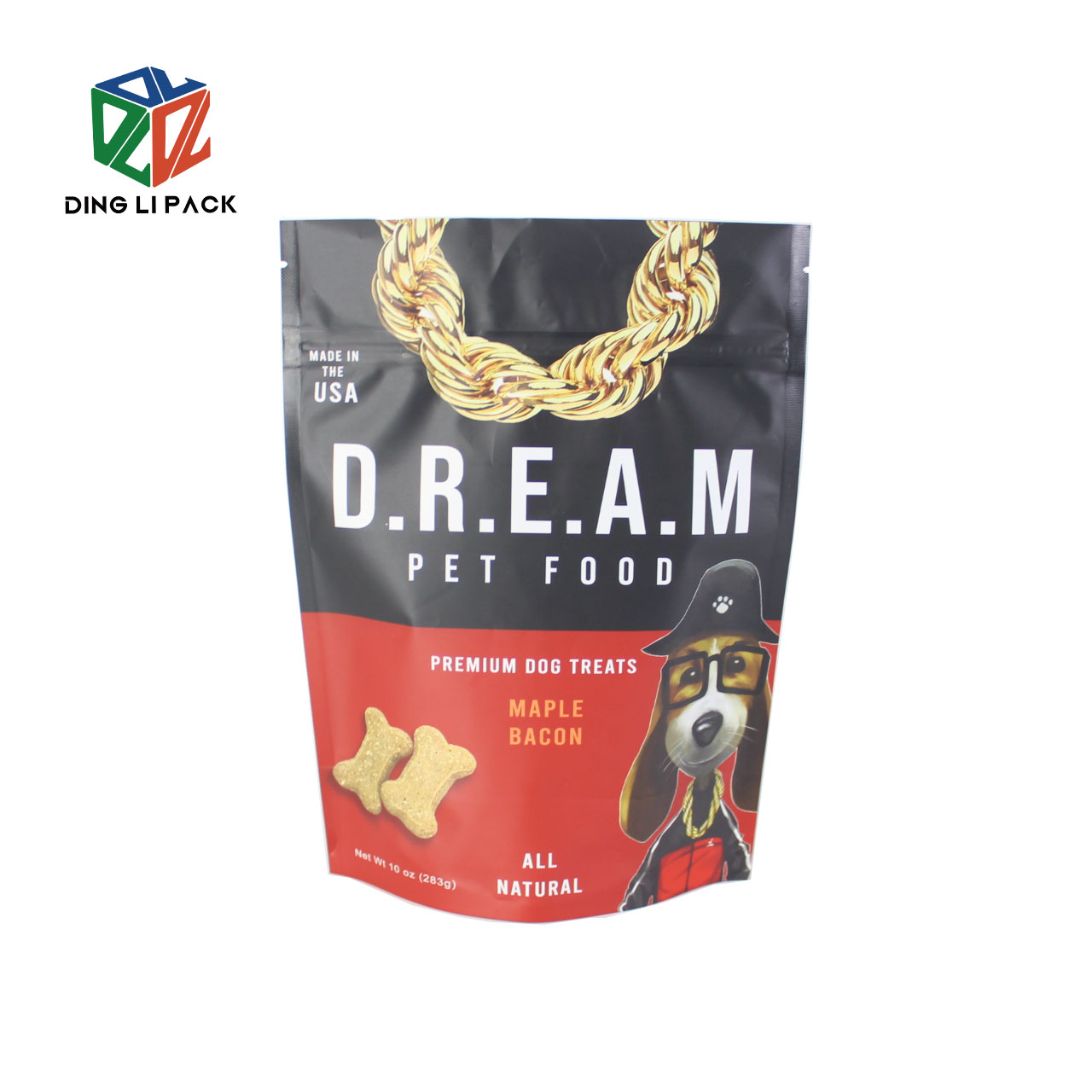 Resealable Coffee Stand Up Pouch Mylar Snack Nut Coffee Package Bag Customized