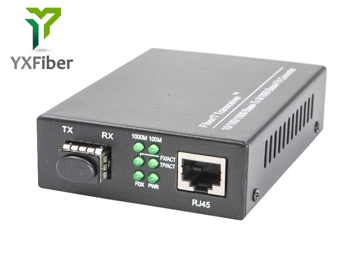 Gigabit Fast Ethernet 20km SFP Media Converter Fiber To RJ45