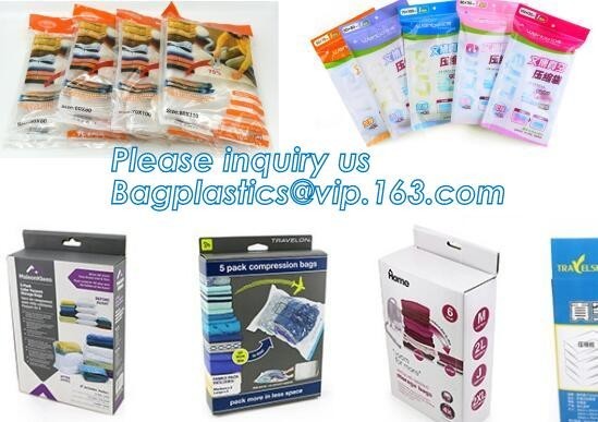 Vacuum storage space saving bag, Eco self seal bags, Roll-up storage bags, Space
