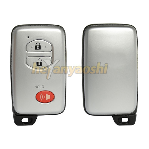 China Toyota 3 Buttons Smart Key Shell with Emergency Key Insert wholesale