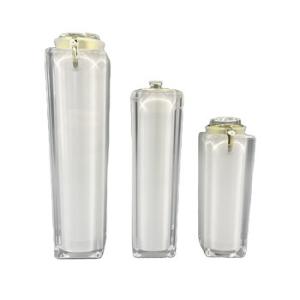 China ABS Square Cosmetic Pump Bottle Packaging Finger Press 100ml wholesale