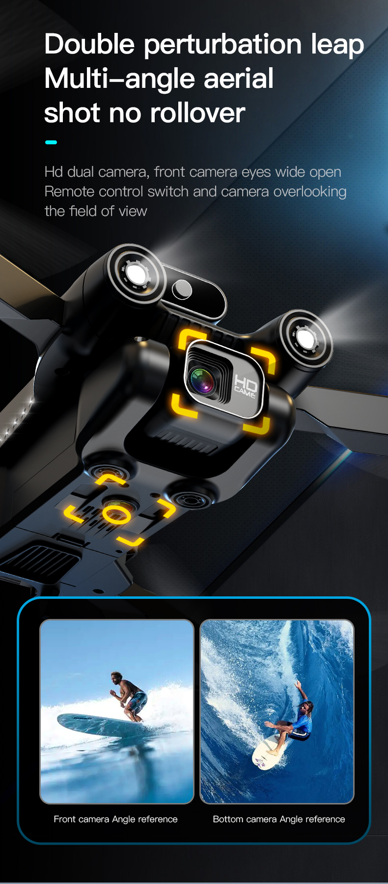 Multi-angle Shot Lf 632 Obstacle Avoidance Recognition Drone With Maximum Flight Time 13 Minutes Design Drone 3D Flip