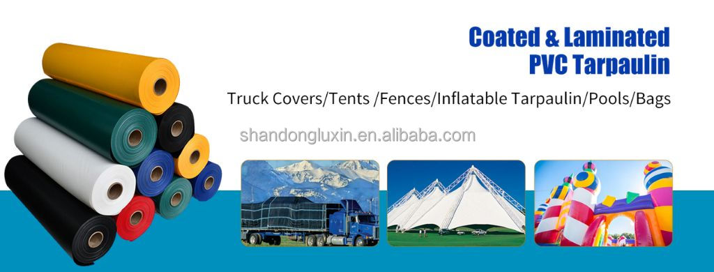 Coated Super Heavy Duty PVC CANVAS Tarpaulin Vinyl Tarps with Logo Printing Capability