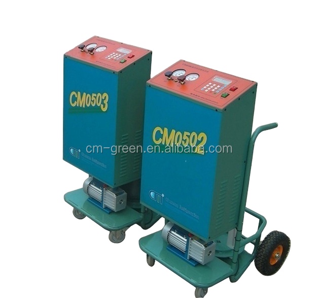 4HP Refrigerant Ac Gas Recovery Charging Machine Oil Less R134a Refrigerant Tank Recovery Unit Ac Recharge Machine