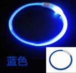 Custom Nylon Waterproof Dog Training Collar Reflective LED Luminous Charging Pet