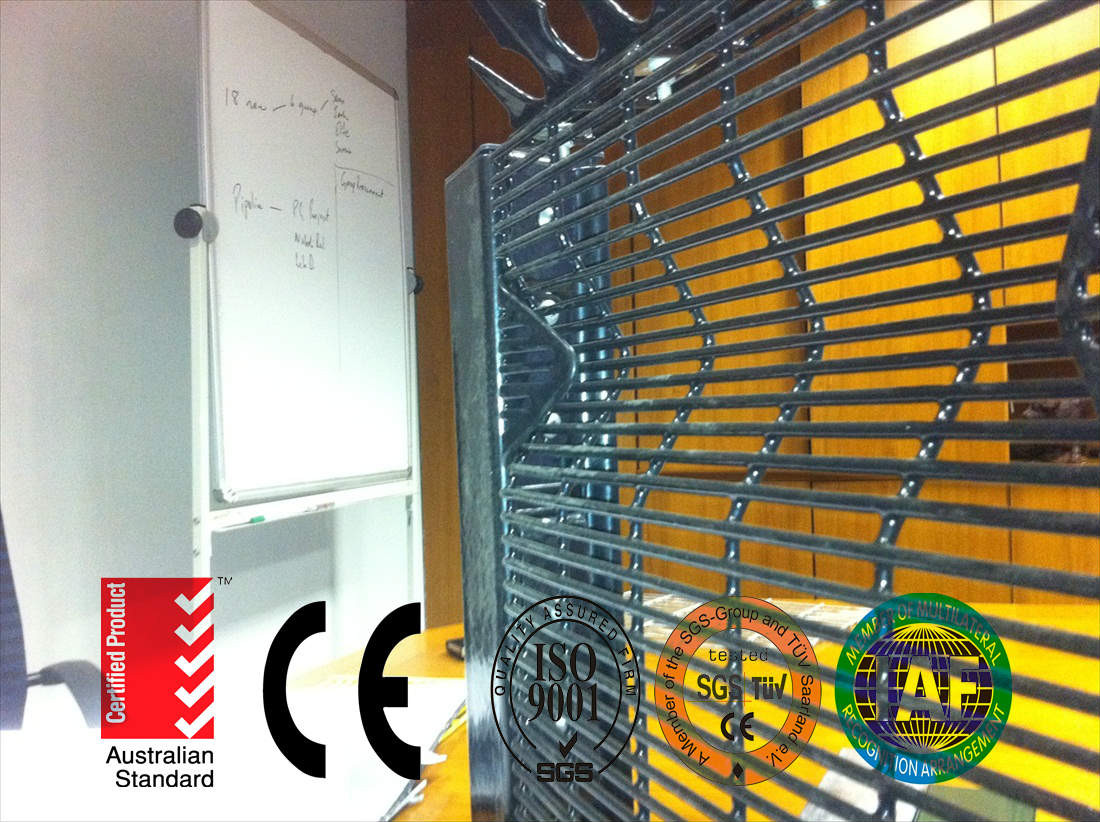 358 Prison Mesh Fencing, Anti Cut, Anti Climb, 12mm x 75mm mesh opening, Available Any Color