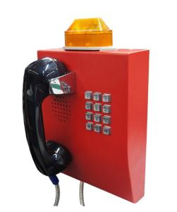 China IP65 Weather Resistant Telephone With Flashing Lamp , Anti Vandal Tunnel Telephone wholesale