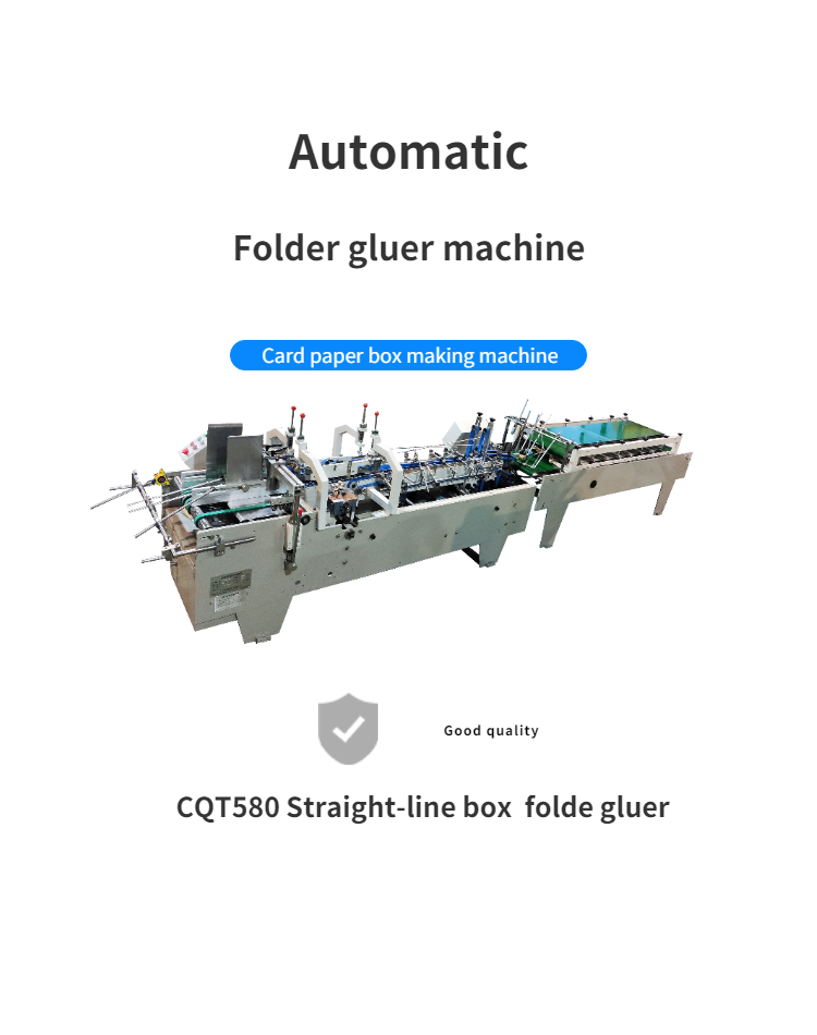 3a Automatic Mini Box Folder Gluer Machine for Garment Shop Stick Single Side Folding