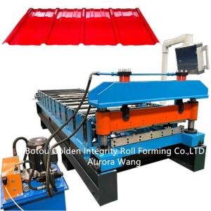 China 15m/Min Roof Panel Roll Forming Machine Welded Sheet Structure wholesale