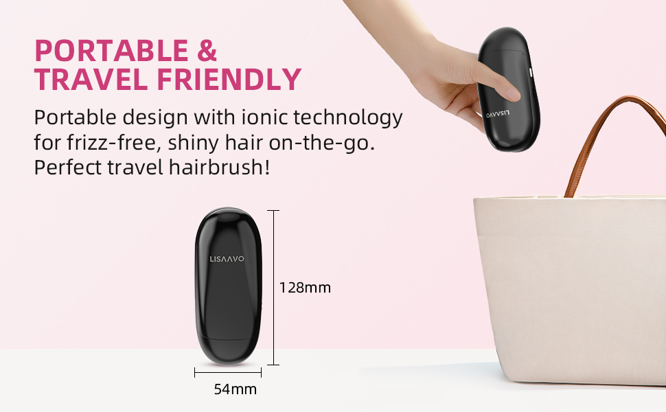 Blue LED Negative Ion Hair Brush IONIC Hair Brush For Frizz Control