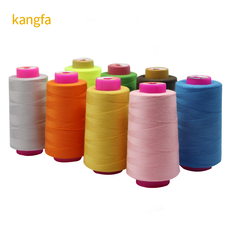 Supply Polyester Cotton Thread 40/2 5000 Yards 100% Spun Sewing Thread for Tablecloth