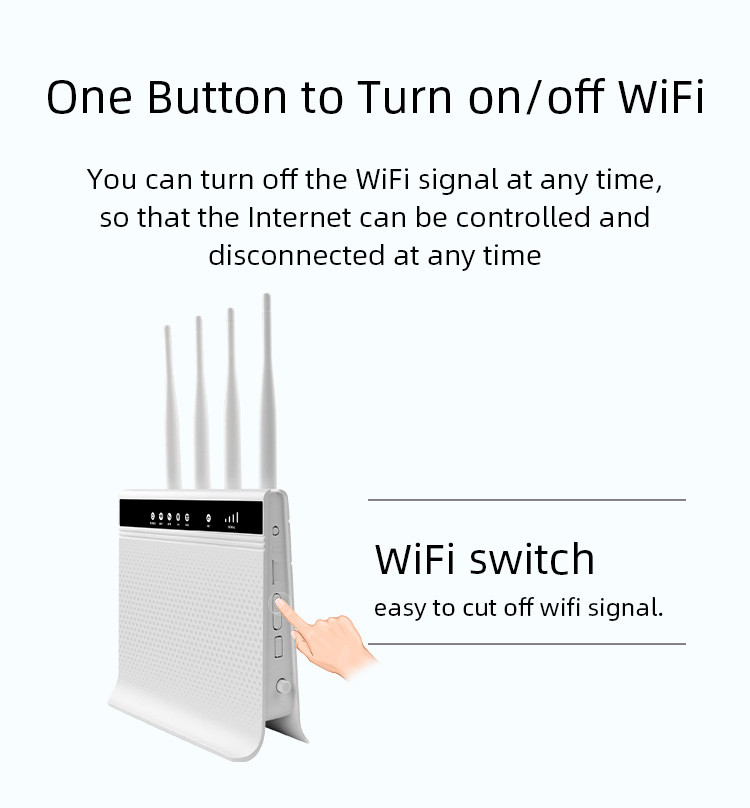 Dual Band External Antenna Wireless Router 300mbps With LAN RJ11 Port