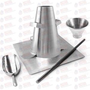 China Slump Cone Set Stainless Steel Concrete Testing Equipment wholesale
