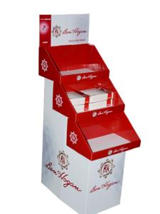 Customized Durable Cardboard Stand Display Assembled Packing Available