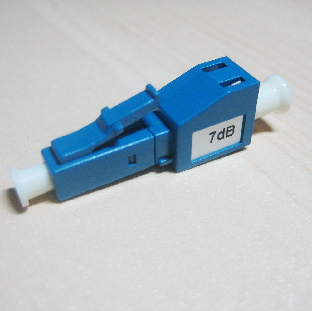Male To Female Fiber Optical Lc Upc Attenuator Connector For Telecommunication