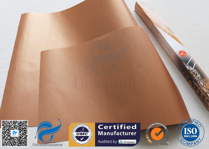 Non Stick Silicone Baking Mat Copper 33X40CM PTFE Coated BBQ Grill Mat FDA Food