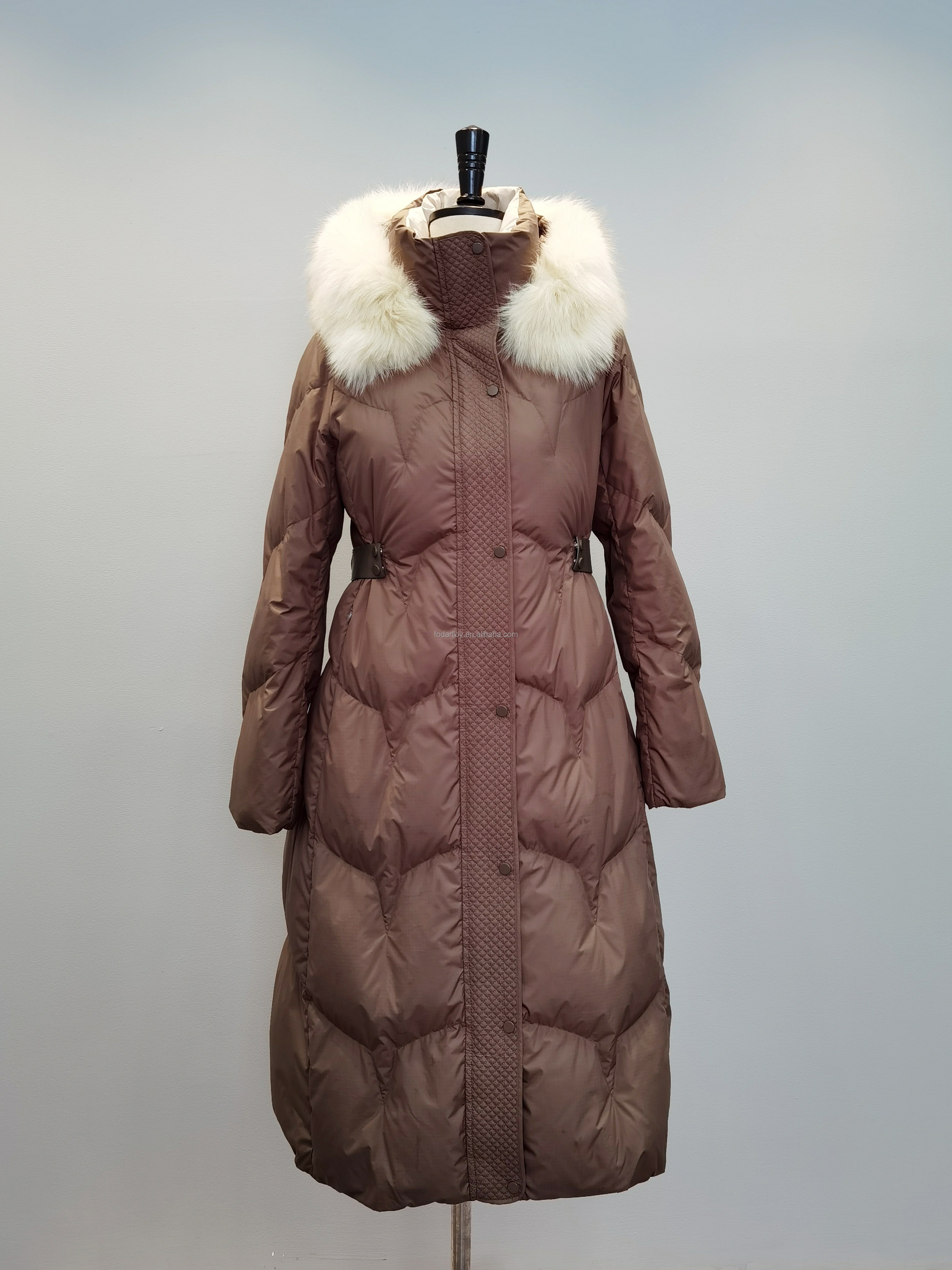 FODARLLOY Ladies Warm Hooded Cotton-padded Clothes Slim Long Down Winter Jackets Women Coats Woman Coat C77