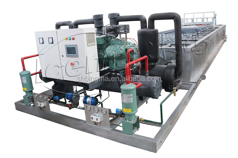 10T Brine Refrigeration Block Ice Machine 380V 3P