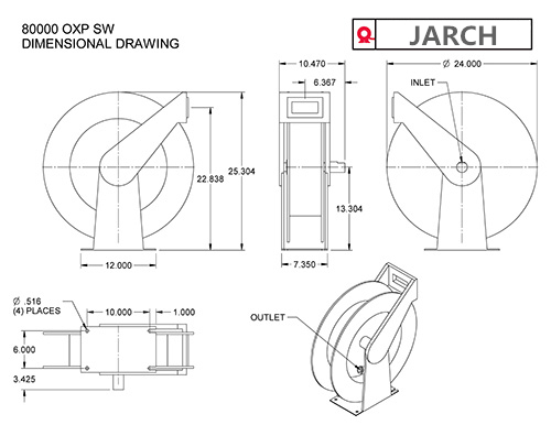 Spring Retractable DEF Diesel Emissions Fluid Hose Reel,Fuel Hose Reels Extension Portable Cable Reel