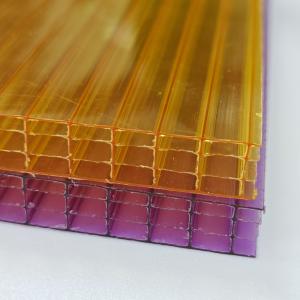 China Wholesale UV Protection and Energy Efficiency The Colored Four-Layer Polycarbonate Hollow Sheet for Skylights and Greenhouses wholesale