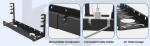 No Drill Steel Desk Cable Tray Retractable Wire Management Rack Metal Wire Cable