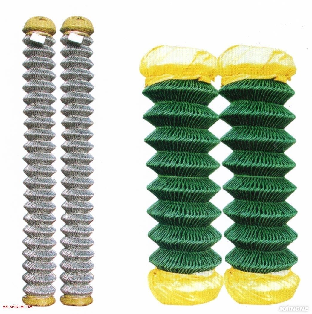 galvanized chain link fence-diamond wire mesh- pvc coated chain link fence