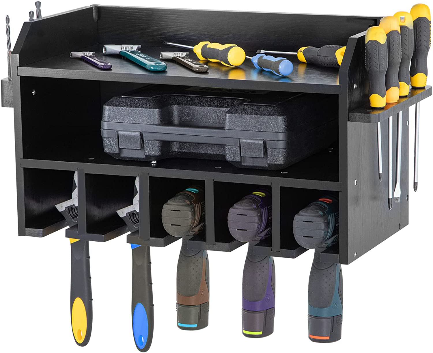 Carved Power Tool Rack The Ultimate Space-Saving Solution for Your Garage