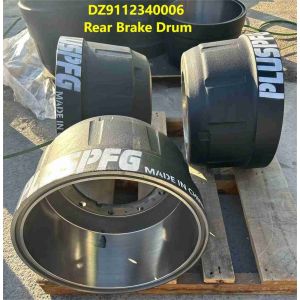 DZ9112340006 Rear Brake Drum Shacman Truck Brake Spare Parts