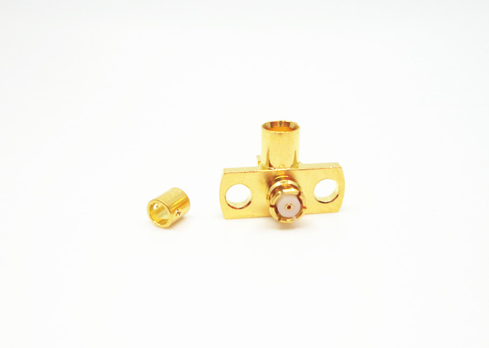 SMP RF Female Right Angle Coax Connector Compact Size