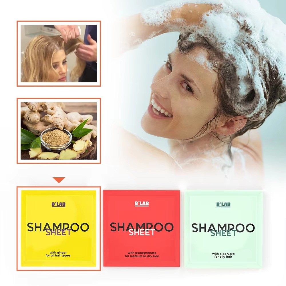 Deep Cleaning Shampoo Sheets Biodegradable Hair Conditioner Sheets