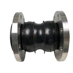 China SS304 Flange Double Sphere Rubber Expansion Joint DIN Manufacturers Waterproof wholesale