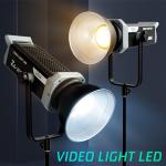 Bi Color LED Studio Lights Photography 2700K 7500K Sun Light 200W Cinema