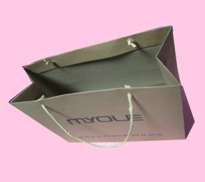 China Custom Luxury Gift Garment Paper Shopping Bags With Logo Print wholesale
