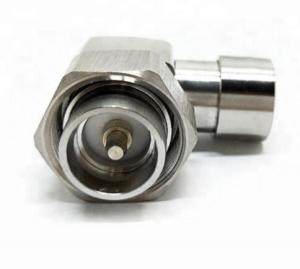 China 1/2 Feeder Cable Connector 4.3/10 L20 Mini Din Male Plug Right Angle Type wholesale