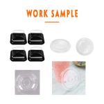 3KW Servo Feeding Ice Cream Cup Lid Forming Machine Thermoforming