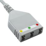 AAMI 6Pin ECG Trunk Cable Edan LL Style 3lead Cable 1.30M