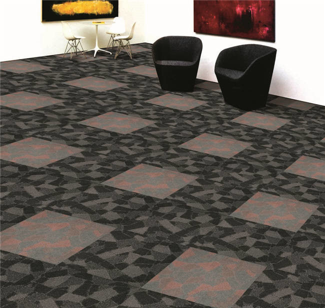Modern Beautiful Pattern Hotel Carpet Tiles , Commercial Carpets For Hotels