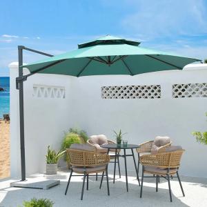 China OEM Aluminum Pole Parasol Garden Patio Table Umbrella Radii 1.25m wholesale