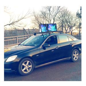 China 3840HZ 180w Taxi Top LED Display 5500cd/sqm Waterproof Car LED Display wholesale