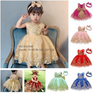 China girl's princess dress evening dress wear party dress ready goods ready to ship stock 43 wholesale