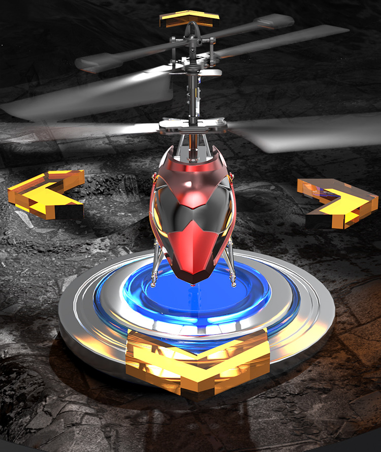 Crash Resistant 3.5-inch Remote Control Helicopter USB Charging for Plastic Flying Toys