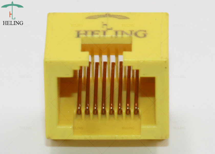One Port PCB RJ45 Female Connector Right Angle MJ5388-Y011-HRN1