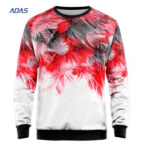 China Bulk Crewneck Polyester Sublimation Hoodies Sweatshirt Long Sleeves wholesale